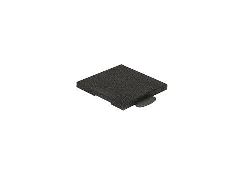 Fallschutz Randplatte Puzzle 3D 45 mm schwarz Fallschutz Eckplatte abgeschrägt Puzzle 3D 80 mm schwarz