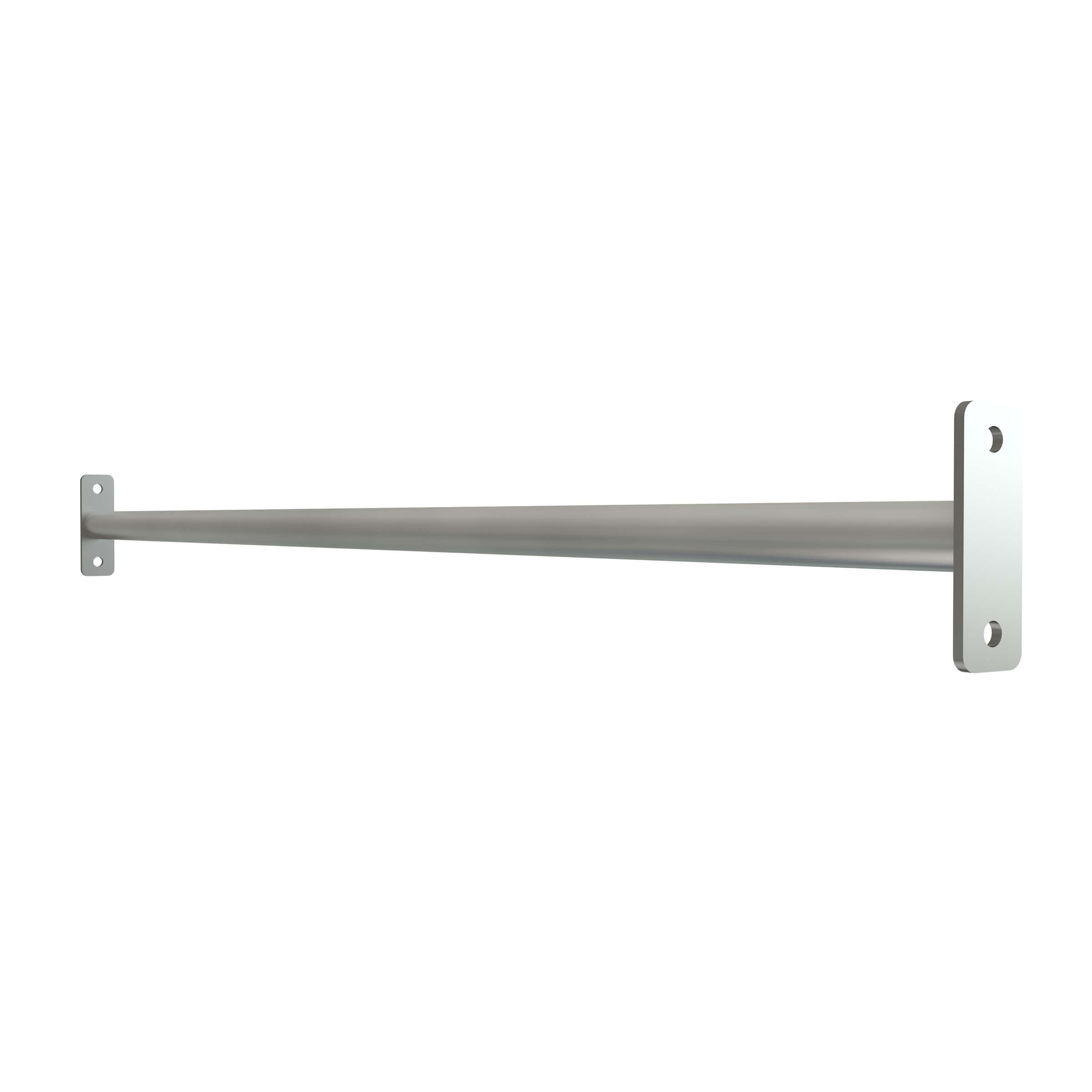 Profi-Turnstange V2A-Edelstahl mit doppelten Befestigungslaschen Klimmzugstange V2A-Edelstahl mit doppelten Befestigungslaschen, Länge 140 cm