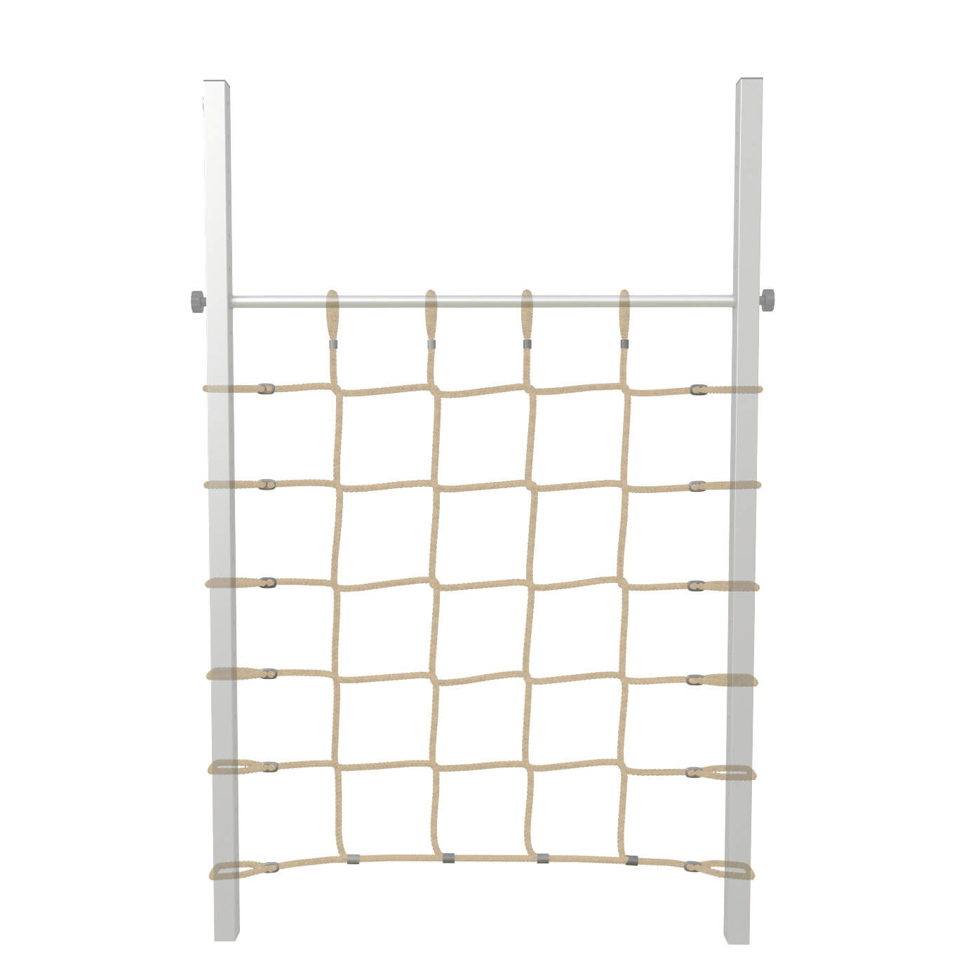 Kletternetz zur Erweiterung eines Turnrecks aus V2A-Edelstahl Kletternetz 140x160 cm zur Erweiterung eines Turnrecks