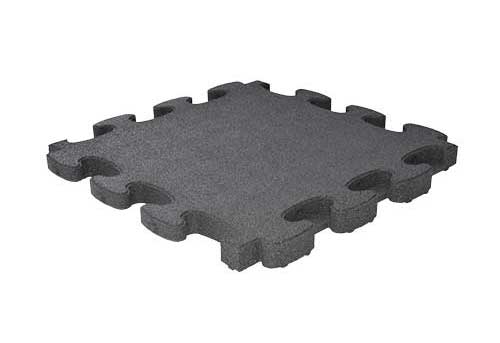 Fallschutzplatte Puzzle 3D 45 mm schwarz Fallschutzfläche 2,15 x 2,15m / 4,6 qm