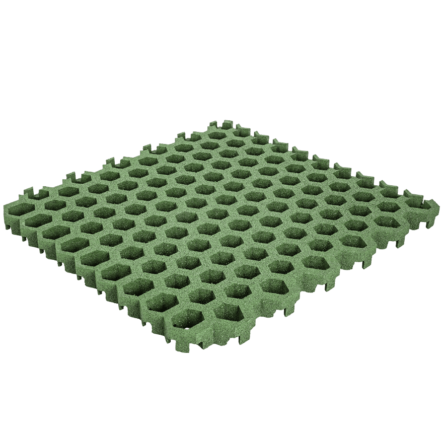 Rasengitterplatte Hexagon grün